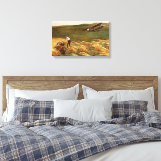 Gecrasht vliegtuig (door John Singer Sargent) Canvas Afdruk (Insitu (Slaapkamer))