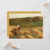 Gecrasht vliegtuig (door John Singer Sargent) Kaart (Voorkant / Achterkant in situ)