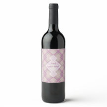 Gecroseerde Happy Paars & crème, witte cheques