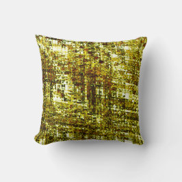 Gecroseerde lijnen en met een grijsgele inkeping kussen