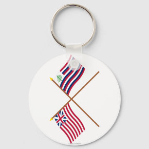 GeCrossed Grand Union Flag & New England Ensign Sleutelhanger