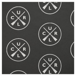 GeCrosssed-cornBrooms verbinding - zwart en wit Stof