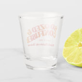 Gecummeerd en verward bachelorette-brillenglas shot glas (Achterkant)