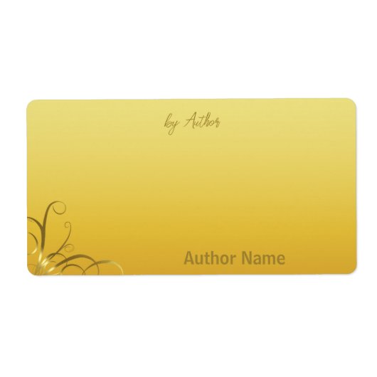 Gecumuleerd door Auteur Gold Swirl Label (Voorkant)