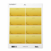 Gecumuleerd door Auteur Gold Swirl Label (Full Sheet)