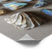 Gecureerd Collectie van kleine geopaliseerde fossi Poster (Hoek)