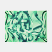 Gecurreerde groene vormen van acryl, sommige mints deurmat (Voorkant)