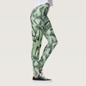 Gecurreerde groene vormen van acryl, sommige mints leggings (Rechts)