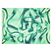 Gecurreerde groene vormen van acryl, sommige mints tafelkleed (Voorkant (Horizontaal))