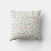 Gecustomiseerd Coquette Wildflower Weiland Kussen (Achterkant)