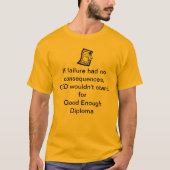 GED Good Genoa Diploma Fail T-shirt (Voorkant)