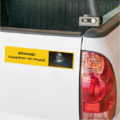 GEDAAN! Cavachon aan boord! Bumpersticker. Bumpersticker (Op Truck)