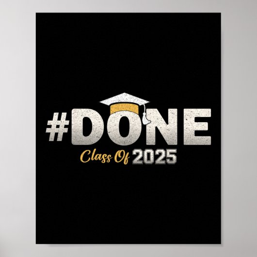 Gedaan CL van 2025 Afstuderen Afstuderen Senior 20 Poster (Voorkant)