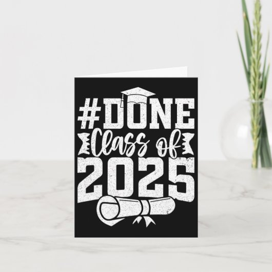 Gedaan CL van 2025 Afstuderen jaar van Afstuderen Kaart (Voorkant)