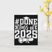 Gedaan CL van 2025 Afstuderen jaar van Afstuderen Kaart (Gele Bloem)