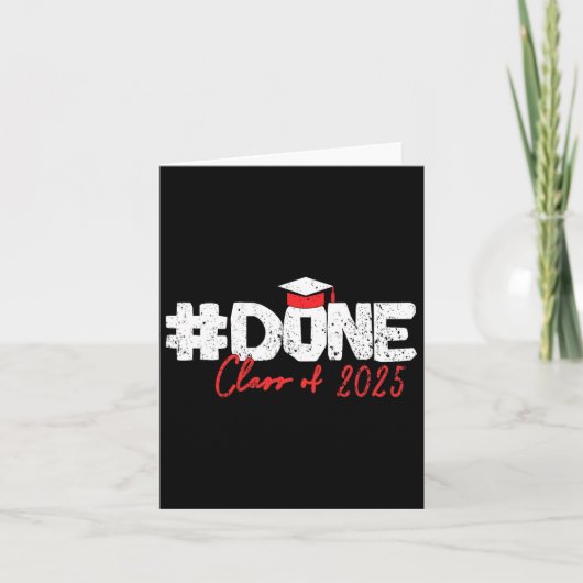 Gedaan CL van 2025 senior 2025 Afstuderen Kaart (Voorkant)