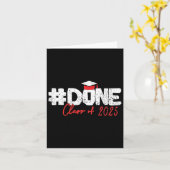 Gedaan CL van 2025 senior 2025 Afstuderen Kaart (Gele Bloem)