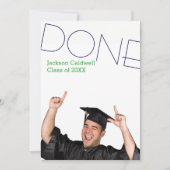 Gedaan Foto verticaal - Aankondiging Afstuderen (Voorkant)