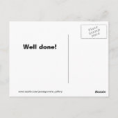 GEDAAN is beter dan Perfect Briefkaart (Achterkant)