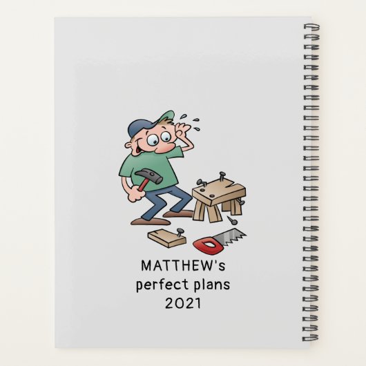 Gedaan is beter dan perfecte grappige Cartoon van  Planner (Achterkant)