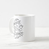 gedaan is beter dan perfecte mok - zwart - wit (Voorkant links)