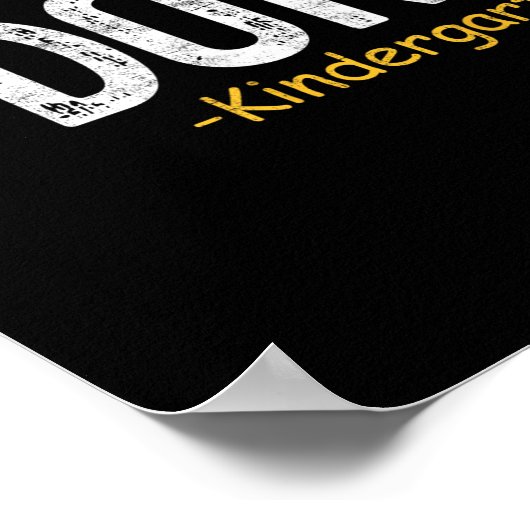 Gedaan Kleuterschool Afstuderen 2025 Geschenken Do Poster (Hoek)