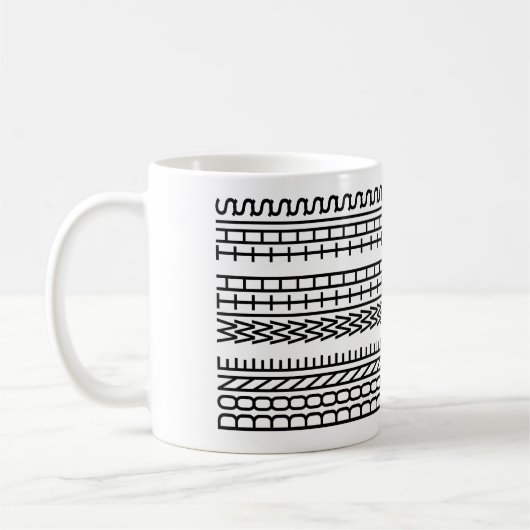 Gedaan met dit grappige pensioen verborgen bericht koffiemok (Links)