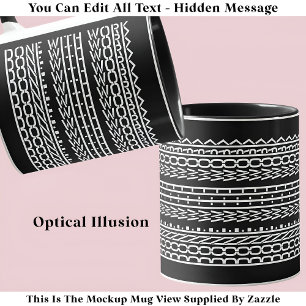 Gedaan met werk Verborgen bericht 120WB Pensioen Mok