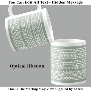 Gedaan met Wiskunde Verborgen Bericht 120WG Grappi Koffiemok