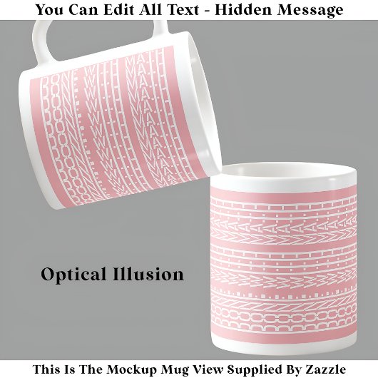 Gedaan met Wiskunde Verborgen Bericht 120WP Funny  Koffiemok