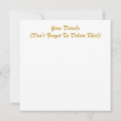 GEDAAN NA INVITATIE VAN TERUGWINNING KAART (Achterkant)