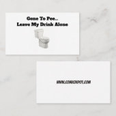 GEDAAN NAAR PEE... VISITEKAARTJE (Voorkant / Achterkant)