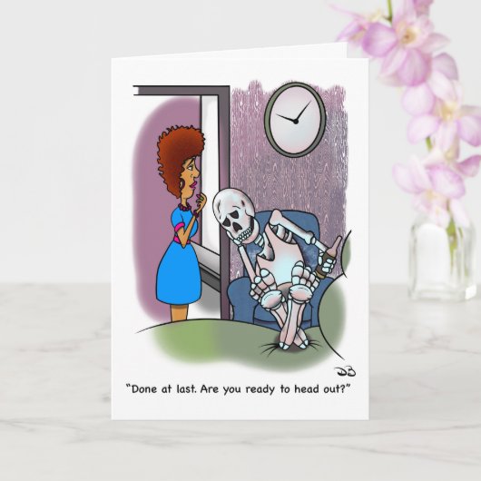 Gedaan op het laatste Wenskaart Kaart (Orchidee)