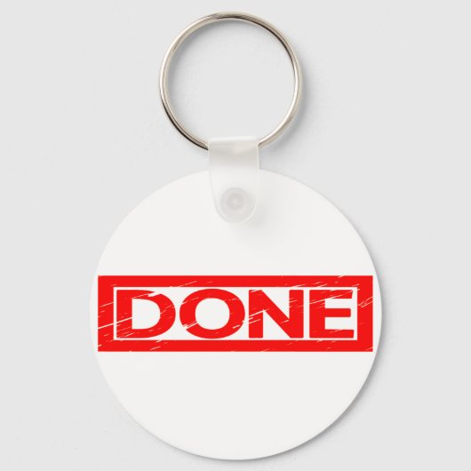 Gedaan stempel sleutelhanger (Voorkant)