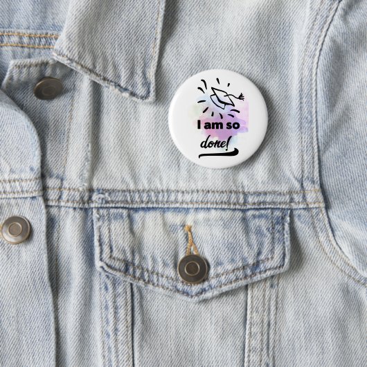 Gedaan te Afstudeerder Pinback Button 2022 (In situ)