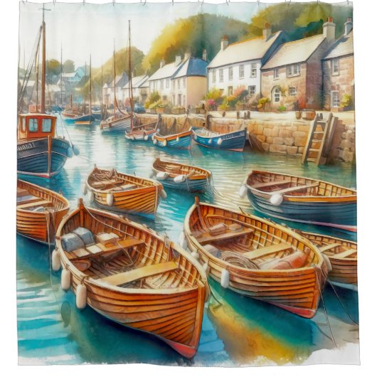 Gedaan te douchegordijn (Voorkant)