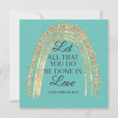 Gedaan te Love Gold Rainbow Magnet (Voorkant)