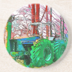 GEDAAN ZANDSTEEN ONDERZETTER