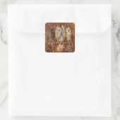 Gedaanteverandering van Christus Orthodoxe Christe Vierkante Sticker (Tas)