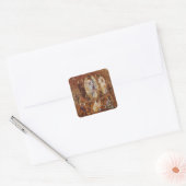 Gedaanteverandering van Christus Orthodoxe Christe Vierkante Sticker (Envelop)