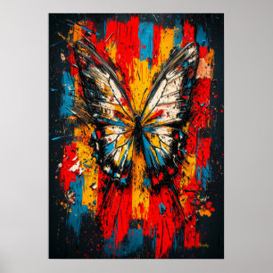 Gedaanteverwisseling Huidige Expressionistische Vl Poster