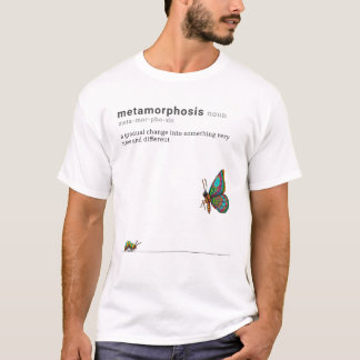 Gedaanteverwisseling - rups naar vlinder t-shirt