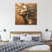 “Gedaanteverwisseling van Licht” – Een Surrealisti Canvas Afdruk (Insitu (Slaapkamer))