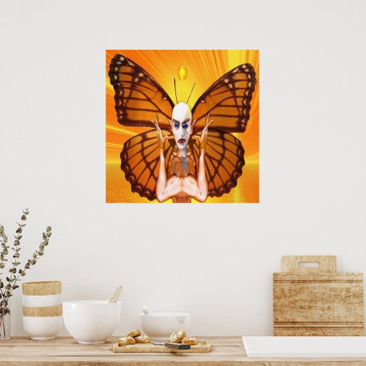 Gedaanteverwisseling van Nosferatu Dracula Poster (Keuken)