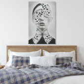 Gedaanteverwisseling: Vlindervisioen Canvas Afdruk (Insitu (Slaapkamer))