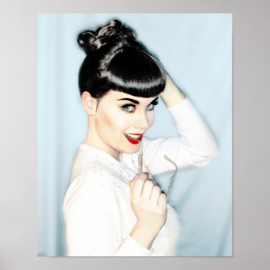 Gedaasde pinup poster (Voorkant)