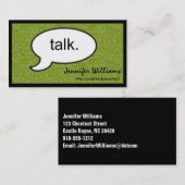 Gedacht Cloud Talk Psychotherapeut Visitekaartje (Voorkant / Achterkant)