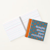 Gedacht droomdromen Plans Boho Mandala Pattern Notitieboek (Binnen)