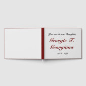 Gedacht en elegant Memories Guestbook Gastenboek (Volledig)