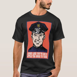 Gedacht politie t-shirt